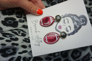 Glam football dangle (9 colors)